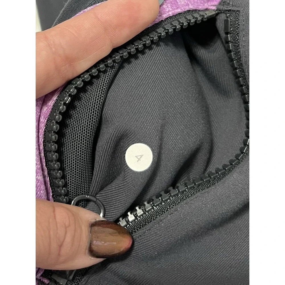 Lululemon Women's Full Zip Define Jacket Gray Purple Long Sleeve Athletic Size 4
